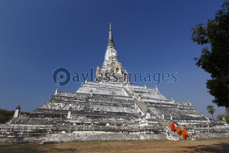 タイ国アユタヤの遺跡ワット・プーカオ・ト...