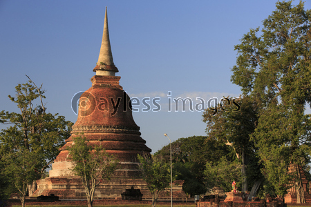 タイ国スコータイの遺跡ワットマハータート