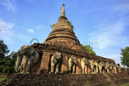 スコータイの遺跡ワット・チャン・ロム