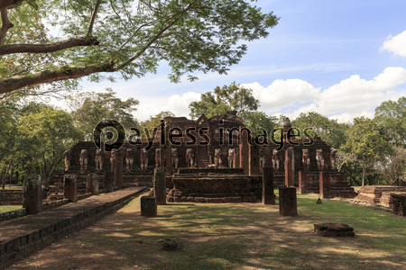 タイ国カムペーンペット県の遺跡ワット・チ...
