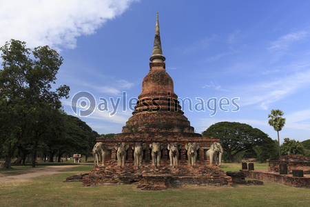 タイ国スコータイの遺跡ワット・ソラサック