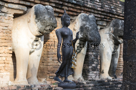スコータイの遺跡ワット・チャン・ロム