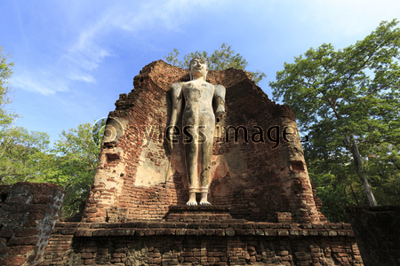 タイ国カンペーンペット県ワット・プラ・シー・イリヤボットの仏像