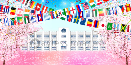 学校 運動会 風景 背景 商用利用可能な写真素材 イラスト素材ならストックフォトの定額制ペイレスイメージズ