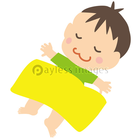 かわいいおクチの赤ちゃん お昼寝の写真 イラスト素材 Xf5775218652
