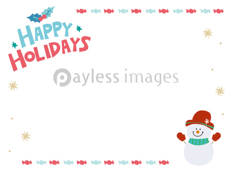 クリスマス フレーム イラスト ストックフォトの定額制ペイレスイメージズ