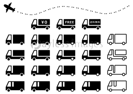 トラック 配送 アイコン セット ストックフォトの定額制ペイレスイメージズ