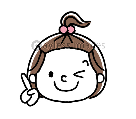 女の子の表情 チェック ポイント 人差し指 ストックフォトの定額制ペイレスイメージズ