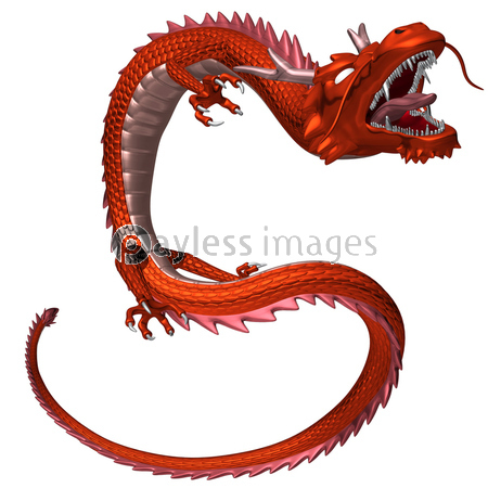 赤い龍 3Dイラスト - 商用利用可能な写真素材・イラスト素材なら