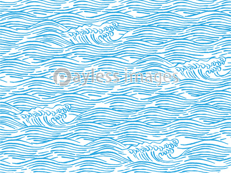 波 和柄イラスト ストックフォトの定額制ペイレスイメージズ