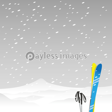 雪山とスキー選手 ストックフォトの定額制ペイレスイメージズ