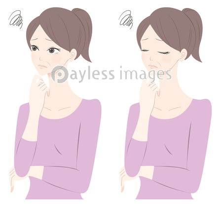 女性 肌トラブル しわ シワ 商用利用可能な写真素材 イラスト素材ならストックフォトの定額制ペイレスイメージズ