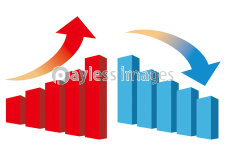 グラフ アップダウン 商用利用可能な写真素材 イラスト素材ならストックフォトの定額制ペイレスイメージズ