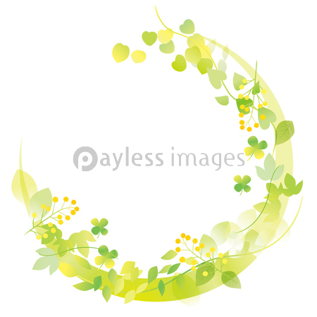 グリーン リーフ フレーム 商用利用可能な写真素材 イラスト素材ならストックフォトの定額制ペイレスイメージズ