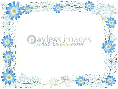 水彩風 花の背景イラスト ストックフォトの定額制ペイレスイメージズ