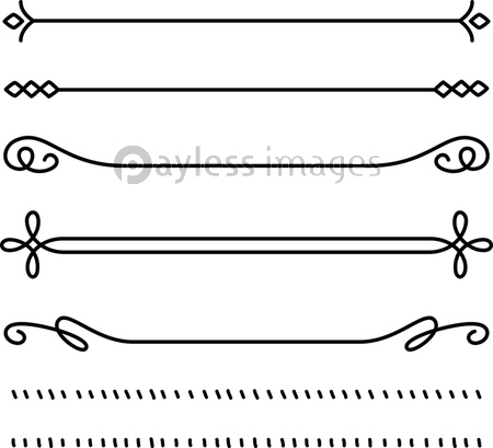 飾り線のセット ストックフォトの定額制ペイレスイメージズ