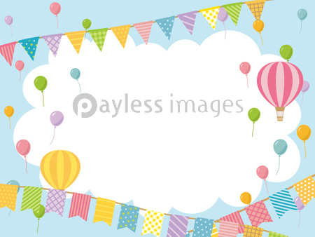 風船のフレーム素材 商用利用可能な写真素材 イラスト素材ならストックフォトの定額制ペイレスイメージズ