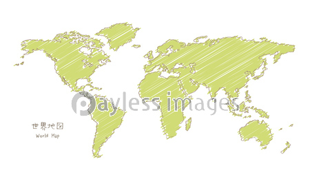 手書きのせ界地図 ストックフォトの定額制ペイレスイメージズ