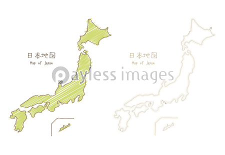 手書きの日本地図 商用利用可能な写真素材 イラスト素材ならストックフォトの定額制ペイレスイメージズ