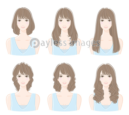 ヘアスタイルのイラスト 商用利用可能な写真素材 イラスト素材ならストックフォトの定額制ペイレスイメージズ