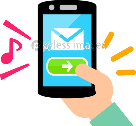 スマートフォンでのメール送信 商用利用可能な写真素材 イラスト素材ならストックフォトの定額制ペイレスイメージズ
