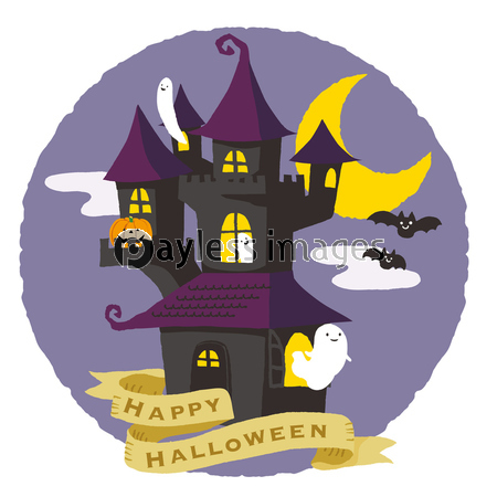 お城でハロウィンパーティー 商用利用可能な写真素材 イラスト素材ならストックフォトの定額制ペイレスイメージズ