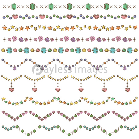 手書き風 キラキラ ライン セット 商用利用可能な写真素材 イラスト素材ならストックフォトの定額制ペイレスイメージズ