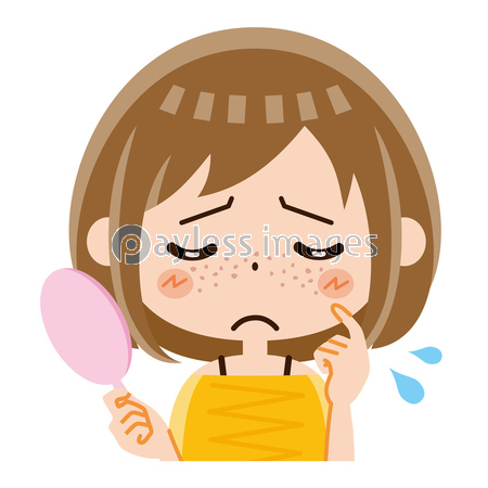 女性 そばかす シミ 商用利用可能な写真素材 イラスト素材ならストックフォトの定額制ペイレスイメージズ
