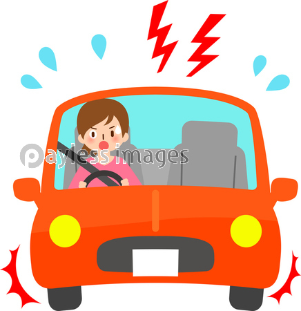 車の中で慌てる運転中の女性 商用利用可能な写真素材 イラスト素材ならストックフォトの定額制ペイレスイメージズ