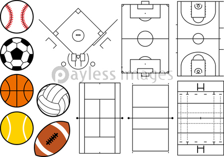 バスケットコートの写真 イラスト素材 写真素材 ストックフォトの定額制ペイレスイメージズ