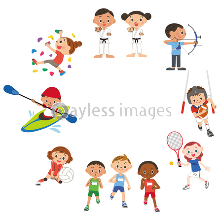 オリンピックでの競技イラスト 商用利用可能な写真素材 イラスト素材ならストックフォトの定額制ペイレスイメージズ