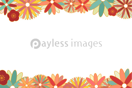 和柄の花背景イラスト 商用利用可能な写真素材 イラスト素材ならストックフォトの定額制ペイレスイメージズ