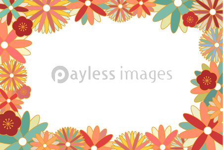 和柄の花背景イラスト 商用利用可能な写真素材 イラスト素材ならストックフォトの定額制ペイレスイメージズ