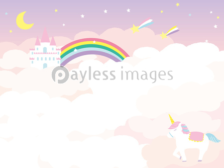 ゆめかわいい 背景イラスト 商用利用可能な写真素材 イラスト素材ならストックフォトの定額制ペイレスイメージズ