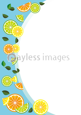 シトラスの背景イラスト 水色 商用利用可能な写真素材 イラスト素材ならストックフォトの定額制ペイレスイメージズ