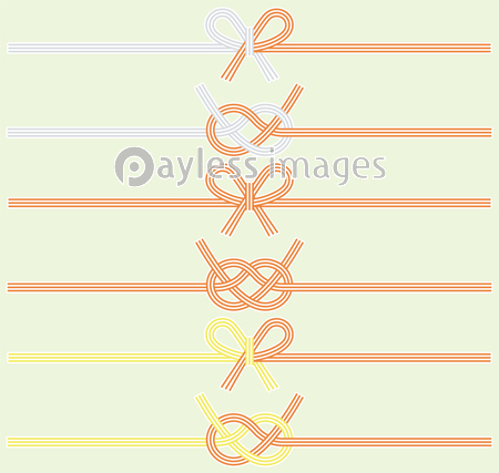 慶事の水引きデザイン二点セットのイラスト 拡張前の線画 白フチあり 商用利用可能な写真素材 イラスト 素材ならストックフォトの定額制ペイレスイメージズ