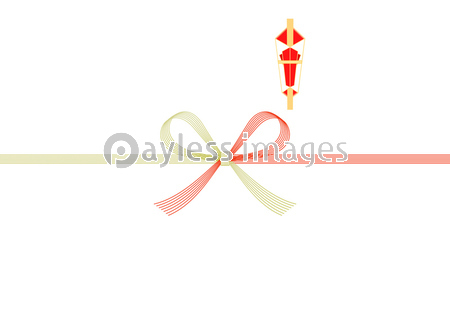 サイズ 水引 7本 のし紙 花結び ストックフォトの定額制ペイレスイメージズ