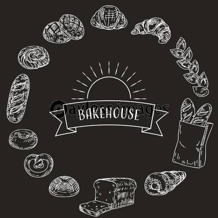 パンフレーム サークル 黒板 ストックフォトの定額制ペイレスイメージズ