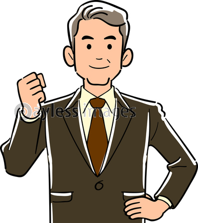 ガッツポーズする管理職のビジネスマンの上半身 商用利用可能な写真素材 イラスト素材ならストックフォトの定額制ペイレスイメージズ