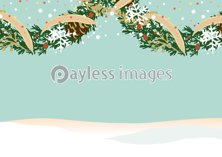 クリスマスリーフ 背景素材 - 商用利用可能な写真素材・イラスト素材 