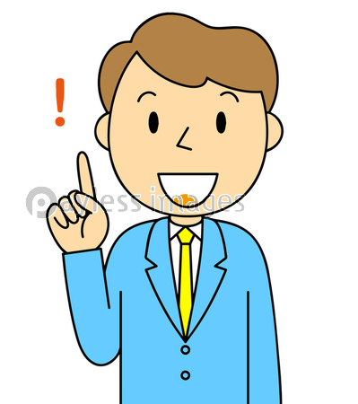 スーツ姿の若い男性の感情や仕草のイラスト素材 商用利用可能な写真素材 イラスト素材ならストックフォトの定額制ペイレスイメージズ