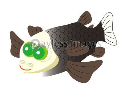 デメニギス Barreleye 深海魚 キャラクター イラスト ストックフォトの定額制ペイレスイメージズ
