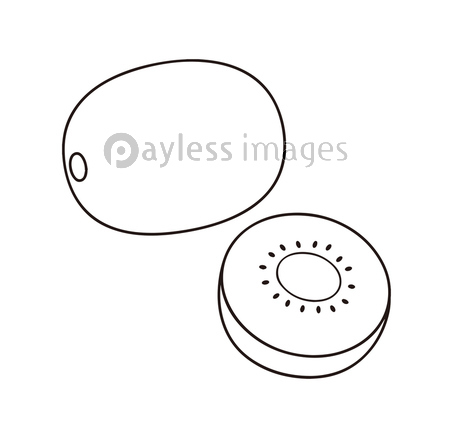 キウイフルーツ イラスト クリップアート ストックフォトの定額制ペイレスイメージズ