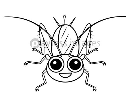 コオロギ キャラクター イラスト クリップアート 商用利用可能な写真素材 イラスト素材ならストックフォトの定額制ペイレスイメージズ