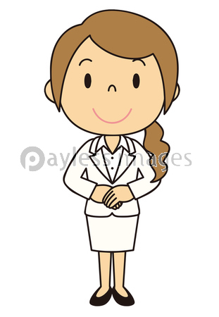 スーツを着た女性のイラスト 全身 立ち姿 基本姿勢 商用利用可能な写真素材 イラスト素材ならストックフォトの定額制ペイレスイメージズ
