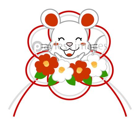 年賀素材 ねずみと椿の飾り紐 イラスト クリップアート 商用利用可能な写真素材 イラスト素材ならストックフォトの定額制ペイレスイメージズ 年賀素材 ねずみと椿の飾り紐 イラスト クリップアート 商用利用可能な写真素材 イラスト素材ならストックフォトの定額制ペイレスイメージズ