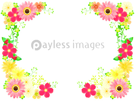 春の花のイラスト背景 商用利用可能な写真素材 イラスト素材ならストックフォトの定額制ペイレスイメージズ