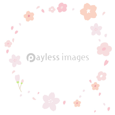 春 フレーム イラスト 商用利用可能な写真素材 イラスト素材ならストックフォトの定額制ペイレスイメージズ