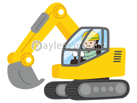 はたらく工事車両 ショベルカー 商用利用可能な写真素材 イラスト素材ならストックフォトの定額制ペイレスイメージズ