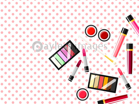 コスメ小物のイラスト背景 商用利用可能な写真素材 イラスト素材ならストックフォトの定額制ペイレスイメージズ